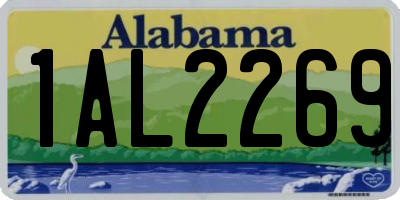 AL license plate 1AL2269