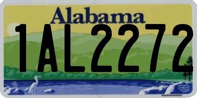 AL license plate 1AL2272