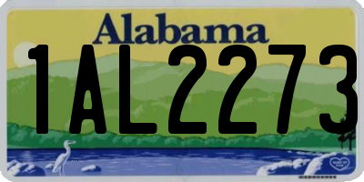AL license plate 1AL2273