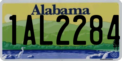 AL license plate 1AL2284