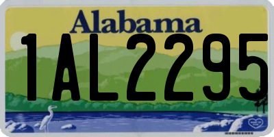 AL license plate 1AL2295