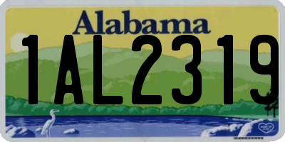 AL license plate 1AL2319