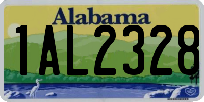 AL license plate 1AL2328