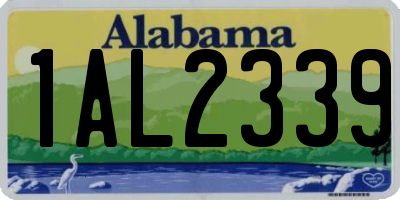 AL license plate 1AL2339