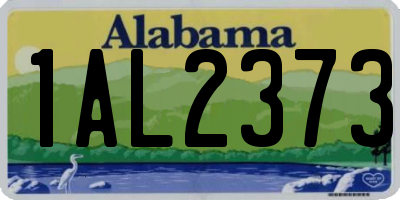 AL license plate 1AL2373