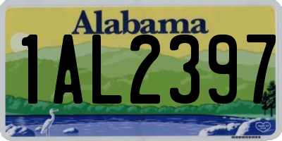 AL license plate 1AL2397