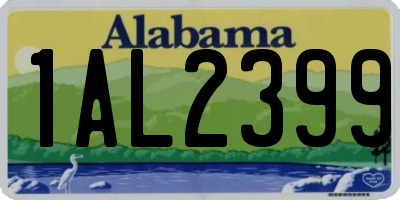 AL license plate 1AL2399