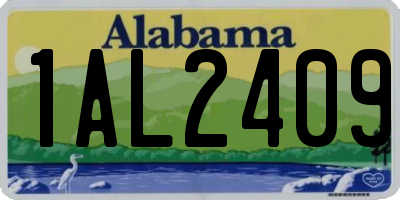 AL license plate 1AL2409