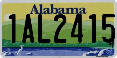 AL license plate 1AL2415