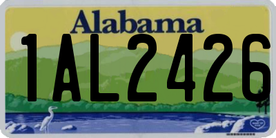 AL license plate 1AL2426