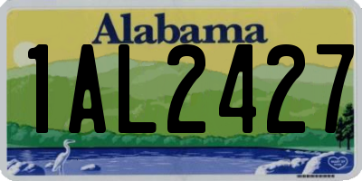 AL license plate 1AL2427