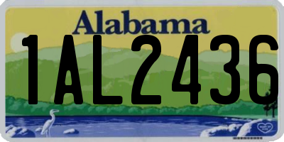 AL license plate 1AL2436