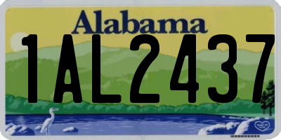 AL license plate 1AL2437