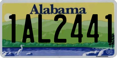AL license plate 1AL2441