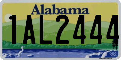 AL license plate 1AL2444