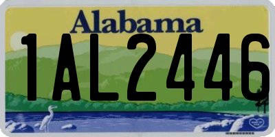 AL license plate 1AL2446