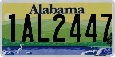 AL license plate 1AL2447