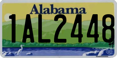 AL license plate 1AL2448