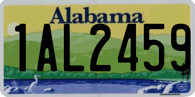 AL license plate 1AL2459