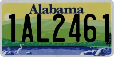 AL license plate 1AL2461