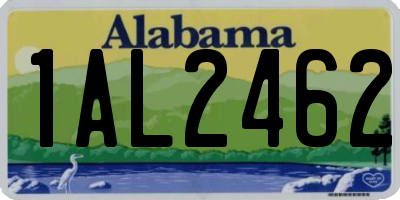AL license plate 1AL2462