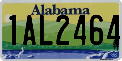 AL license plate 1AL2464