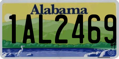 AL license plate 1AL2469