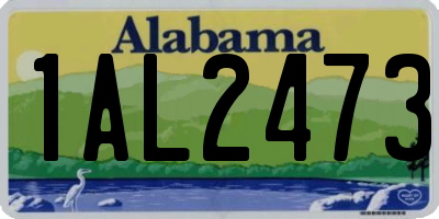AL license plate 1AL2473