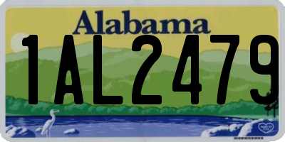 AL license plate 1AL2479