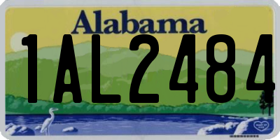 AL license plate 1AL2484