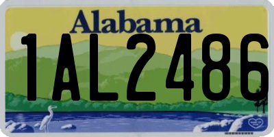 AL license plate 1AL2486