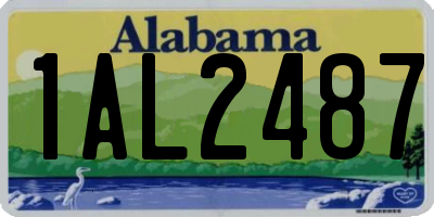 AL license plate 1AL2487
