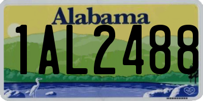 AL license plate 1AL2488