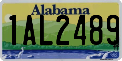 AL license plate 1AL2489