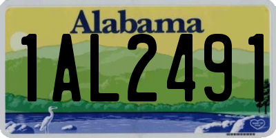 AL license plate 1AL2491