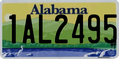 AL license plate 1AL2495