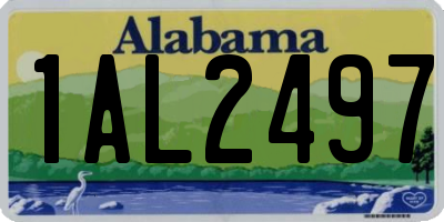 AL license plate 1AL2497