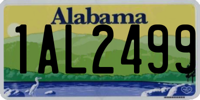 AL license plate 1AL2499