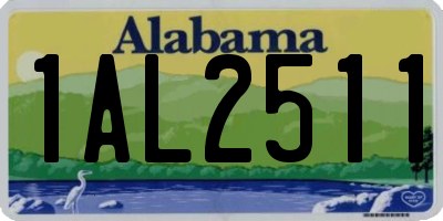 AL license plate 1AL2511