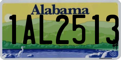 AL license plate 1AL2513