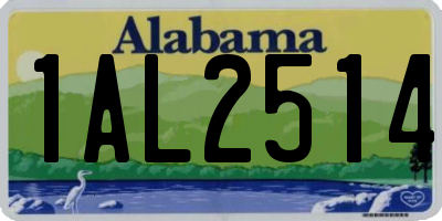 AL license plate 1AL2514