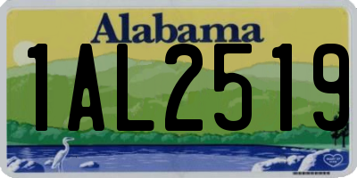 AL license plate 1AL2519