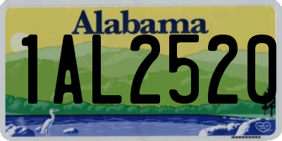 AL license plate 1AL2520