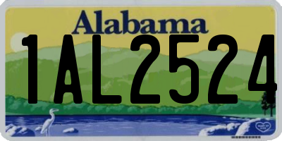 AL license plate 1AL2524
