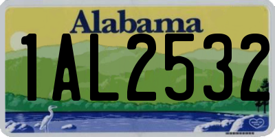 AL license plate 1AL2532