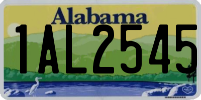 AL license plate 1AL2545