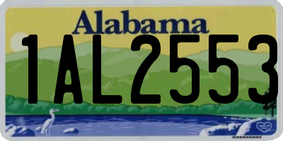 AL license plate 1AL2553