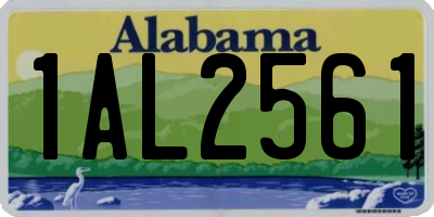 AL license plate 1AL2561