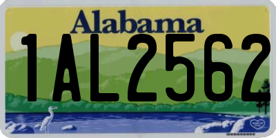 AL license plate 1AL2562