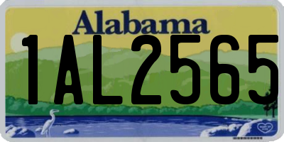 AL license plate 1AL2565
